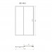 SDC1012 FRAME Душові двері в нішу розсувні - 120*190 - хром/прозоре скло (1 сорт)