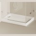 KDPART80X120/00 ART Піддон душовий прямокутний 80х120 з литого (штучного) каменю з ніжками та панелью, антиковзка поверхня, білий глянець (1 сорт)
