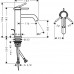 73310000 HG Tecturis S Змішувач для раковини з д/к, хром (1 сорт)