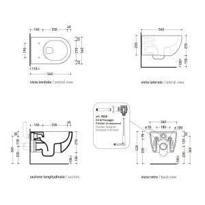 AP118S+QKCW09 APP Унітаз підвісний GoSilent+кришка Soft Close, білий (1 сорт)