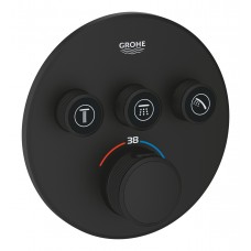 29508KF0 Grohtherm SmartControl Зовнішня частина термостату прихованого монтажу на 3 споживачі, чорний (1 сорт)
