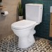 K03-076 Компакт COMPACT 918 MERIDA M010 3/6 TOILET SEAT PP SC UA з поліпропіленовим сидінням з плавним закриванням, горизонтальний випуск, боковий підвід води (1 сорт)