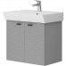 484060G Flow Тумба 60 з умивальником та ручками, сірий матовий (1 сорт)