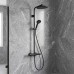 28078670 HG Activera S Душова система Showerpipe 240 1jet EcoSmart з Ecostat Fine Varia, чорний матовий (1 сорт)