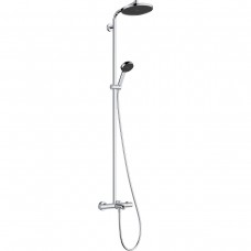 28871000 HG Activera S Душова система Showerpipe 240 1jet EcoSmart з термостатом на ванну Ecostat Fine, хром (1 сорт)