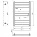 1.7.044598.P Рушникосушка INOX Преміум Класік 770х540/500, Полір.нержав. (1 сорт)