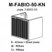 30966 Тумба Fabio (білий мат) з умивальником Fabio 50 см (консольна) ручка хром (1 сорт)