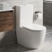 DFL0460211W Flow Унітаз-компакт 630x390x840 mm з кришкою soft-close, Vortex Flush, білий глянець (1 сорт)