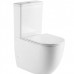 DFL0460211W Flow Унітаз-компакт 630x390x840 mm з кришкою soft-close, Vortex Flush, білий глянець (1 сорт)