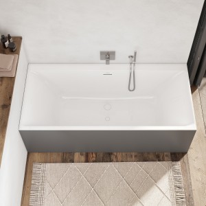 UBQ180SBW2TDV-01  Subway 3.0 Ванна 180x80, білий+ наповненням з дна ванни Silent Flow (1 сорт)