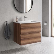 AD0060.10.VV ALINDA,Тумба під раковину 60см з умивальником SU, Walnut (1 сорт)
