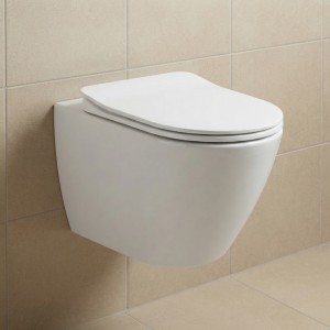 FE322-11CB00E-0000 FREE Унітаз підвісний з кришкою Soft Closing , безобідковий, білий (1 сорт)