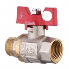 Кран кульовий прямий SOLOMON 3/4″ ЗВ КБ PN40 B1008 Кран кульовий прямий SOLOMON 3/4″ ЗВ КБ PN40 B1008