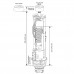 Зливний механізм SIAMP 49-OPTIMA Double Flash. 21103-00049-024