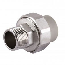Муфта розбірна зовн. різьба (металева) PPR Vsplast 50х1 1/2″ 1018 Муфта розбірна зовн. різьба (металева) PPR Vsplast 50х1 1/2″ 1018