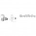 Кран радіаторний кутовий ARCO 1/2″ під термоголовку TB501275 М30