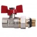 Кран кульовий прямий з американкою WATERVALVE V123 1/2″ ЗB