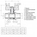 Кран кульовий прямий Q PROFESSIONAL 1/2″ ЗЗ КБ PN40 QP153
