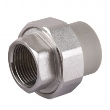 Муфта розбірна внутр.різьба (металева) PPR 40х1 1/4'' LIGHT 1017 Муфта розбірна внутр.різьба (металева) PPR 40х1 1/4'' LIGHT 1017