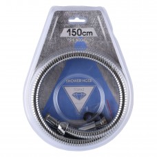 Шланг для душу TOPAZ TSH-6004-150 хром 150см посилений рухома гайка, Blister