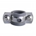 Хомут в зборi CR 3/8″ (16-19мм) з гвинтом-шурупом 8*80 та дюбелем в уп., сірий