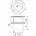 Донний клапан Globus Lux HG-041B (Click-clack)
