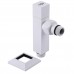 Набір Кран напівобертовий кутовий з американкою SOLOMON LUX 1/2″ CUBE WHITE 8888 (1уп)
