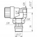 Кран радіаторний кутовий Q PROFESSIONAL 1/2″ NV-QP5007 під ключ з ущільнювачем