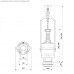 Зливний клапан K.K.POL Compact Bis ZSB/211, Stop, (350/ZSB/211-00-T0)