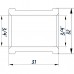 Муфта 3/4″ВВ нікельована NM441L OPTIMUM