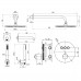 Душова система вбудована TOPAZ LOFT TLF 32117-L06-C-Termostat