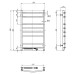 Електрична рушникосушарка н/ж. КАМЕЛІЯ 48*80 L ( А0026530 )