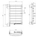 Електрична рушникосушарка н-ж. Омега 530*800 R Sensor ( А0051099 )