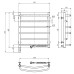Електрична рушникосушарка н-ж. Омега 530*600 R Sensor ( А0058520 )