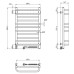 Електрична рушникосушарка ст. Грандіс 480*800 R Sensor ( А0054851 )
