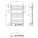 Електрична рушникосушарка ст. Класік Квадро 500*800 R Sensor ( А0055981 )