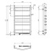 Електрична рушникосушарка ст. Камелія 480*800 R ( А0026121 )