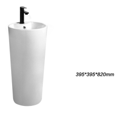 Умивальник керамічний моноблок SY 27  39.5*39.5*82 білий ( А0058458 )