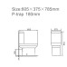 Унітаз білий Revit 60.5*37.5*78.5 ( А0059476 )
