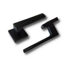 Дверна ручка KEDR R 08.144 BLACK mat, квадрат