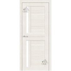Дверне полотно OMiS CORTEX DECO Deco 01 Дуб Bianco скло сатин