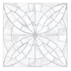 Плитка Golden Tile Mosaic flower білий 300х300 8F0750